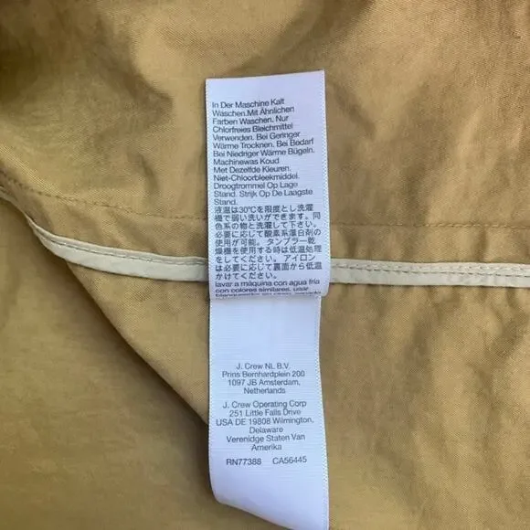 Madewell Signature Trench Coat Small Tan Belted Double Breasted Classic Jacket - Picture 8 of 8